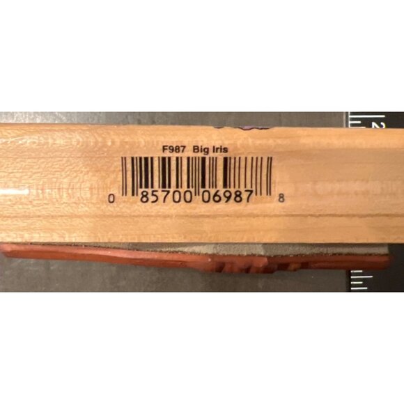 Hero Arts Big Iris Wood Mounted Rubber Stamp F987 Flower Floral - Picture 4 of 5